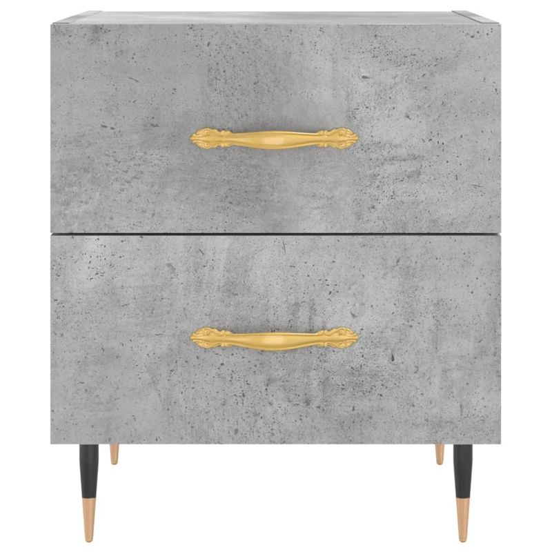 Casa si Gradina - Mobilier - Comode si corpuri - Noptiere - Noptiere, 2 buc., gri beton, 40x35x47,5 cm, lemn compozit - Infinity.ro