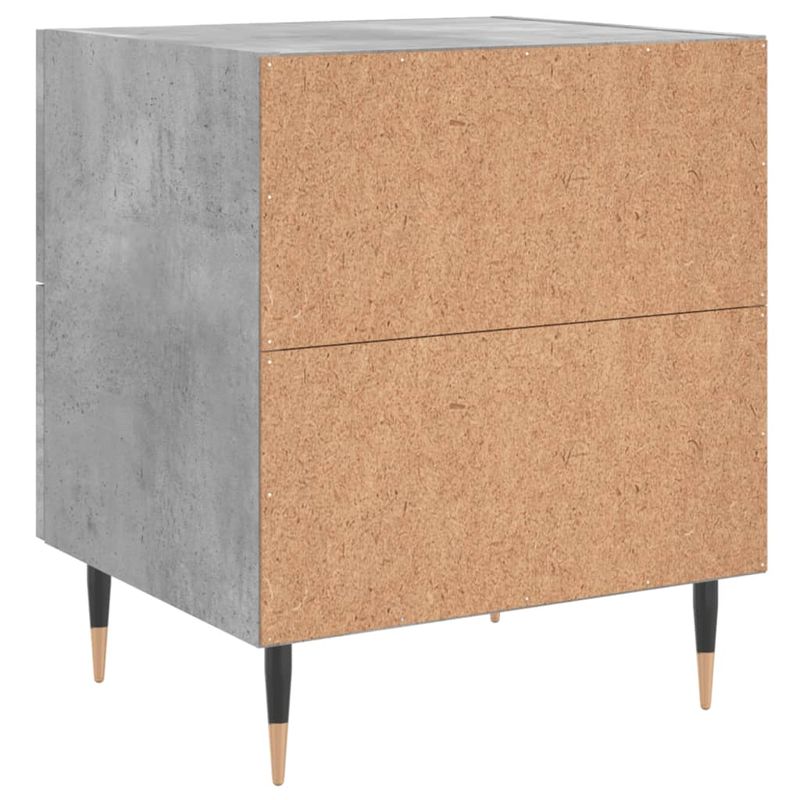 Casa si Gradina - Mobilier - Comode si corpuri - Noptiere - Noptiere, 2 buc., gri beton, 40x35x47,5 cm, lemn compozit - Infinity.ro