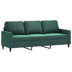 Casa si Gradina - Mobilier - Seturi de mobilier - Seturi living - Set de canapele cu perne, 2 piese, verde inchis, catifea - Infinity.ro