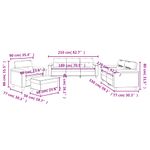 Casa si Gradina - Mobilier - Seturi de mobilier - Seturi living - Set de canapele cu perne, 4 piese, gri taupe, microfibra - Infinity.ro