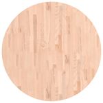 Casa si Gradina - Mobilier - Feronerie si accesorii mobila - Blat de masa rotund, diametru 90x4 cm, lemn masiv de fag, maro deschis - Infinity.ro