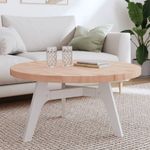 Casa si Gradina - Mobilier - Feronerie si accesorii mobila - Blat de masa rotund, diametru 90x4 cm, lemn masiv de fag, maro deschis - Infinity.ro