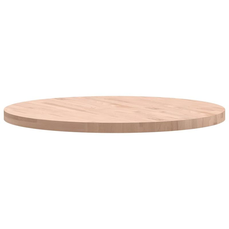 Casa si Gradina - Mobilier - Feronerie si accesorii mobila - Blat de masa rotund, diametru 90x4 cm, lemn masiv de fag, maro deschis - Infinity.ro