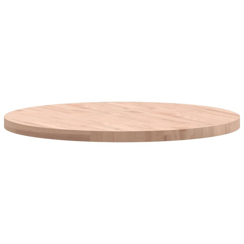 Casa si Gradina - Mobilier - Feronerie si accesorii mobila - Blat de masa rotund, diametru 90x4 cm, lemn masiv de fag, maro deschis - Infinity.ro