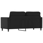 Casa si Gradina - Mobilier - Canapele si coltare - Canapele - Canapea cu 2 locuri, negru, 140 cm, piele ecologica - Infinity.ro
