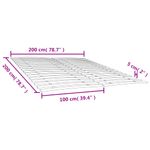 Casa si Gradina - Mobilier - Paturi si accesorii - Paturi - Baze de pat cu sipci cu 34 sipci, 2 buc., 100x200 cm - Infinity.ro