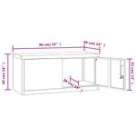Casa si Gradina - Constructii - Depozitare, transport si protectie - Rafturi, fisete si vestiare - Fiset, antracit, 90x40x40 cm, otel - Infinity.ro