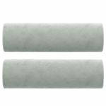 Casa si Gradina - Mobilier - Canapele si coltare - Canapele - Canapea cu 2 locuri cu pernute, gri deschis, 120 cm, catifea - Infinity.ro