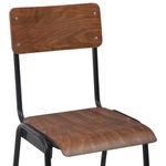 Casa si Gradina - Mobilier - Seturi de mobilier - Seturi bucatarie - Set mobilier de bar, 3 piese, maro si negru, otel - Infinity.ro