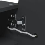 Casa si Gradina - Mobilier - Mobilier baie - Corpuri baie - Dulap cu oglinda de baie cu LED, negru, 42x13x70 cm, arcuit - Infinity.ro