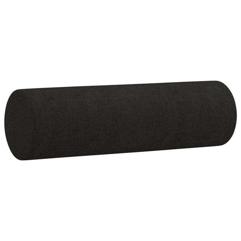Casa si Gradina - Mobilier - Canapele si coltare - Canapele - Canapea cu 3 locuri cu pernute, negru, 180 cm, textil - Infinity.ro