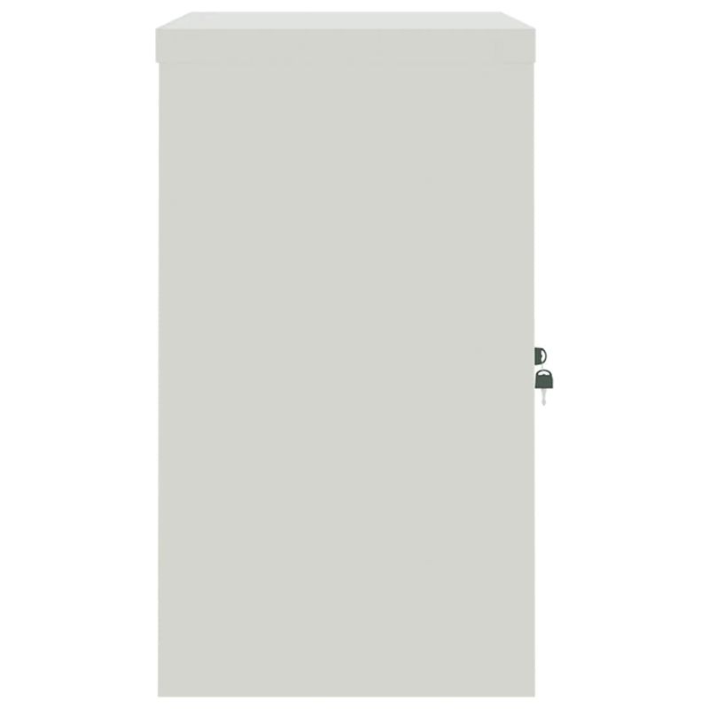 Casa si Gradina - Constructii - Depozitare, transport si protectie - Rafturi, fisete si vestiare - Fiset, gri deschis si gri inchis, 90x40x70 cm, otel - Infinity.ro