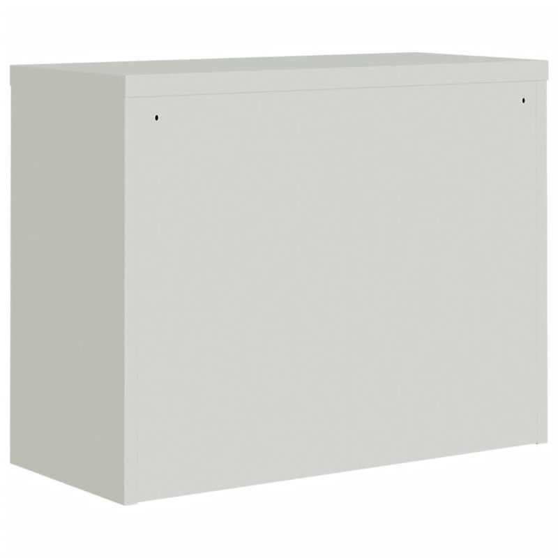 Casa si Gradina - Constructii - Depozitare, transport si protectie - Rafturi, fisete si vestiare - Fiset, gri deschis si gri inchis, 90x40x70 cm, otel - Infinity.ro