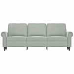 Casa si Gradina - Mobilier - Canapele si coltare - Canapele - Canapea cu 3 locuri, gri deschis, material 180CM catifea - Infinity.ro