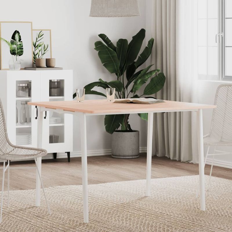Casa si Gradina - Mobilier - Feronerie si accesorii mobila - Blat de masa patrat, 90x90x1,5 cm, lemn masiv de fag, maro deschis - Infinity.ro
