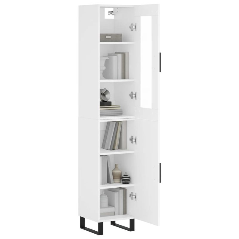 Casa si Gradina - Mobilier - Comode si corpuri - Comode - Dulap inalt, alb, 34,5x34x180 cm, lemn prelucrat - Infinity.ro