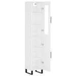 Casa si Gradina - Mobilier - Comode si corpuri - Comode - Dulap inalt, alb, 34,5x34x180 cm, lemn prelucrat - Infinity.ro