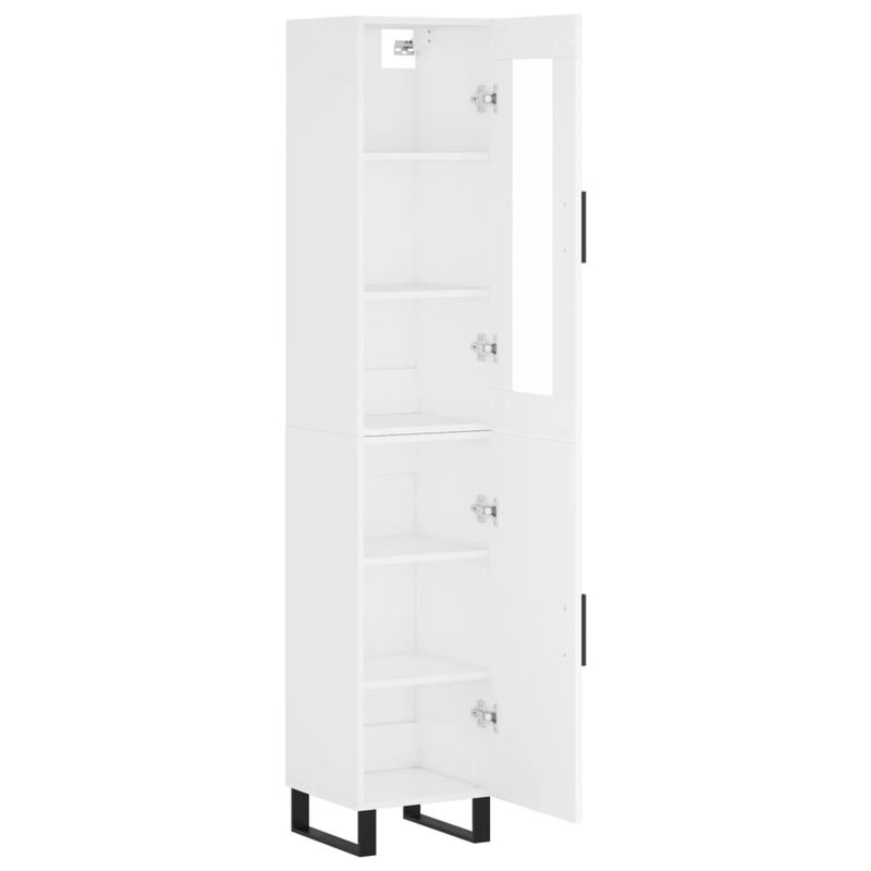 Casa si Gradina - Mobilier - Comode si corpuri - Comode - Dulap inalt, alb, 34,5x34x180 cm, lemn prelucrat - Infinity.ro