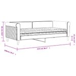 Casa si Gradina - Mobilier - Paturi si accesorii - Paturi - Pat de zi cu saltea, gri deschis, 90x190 cm, catifea - Infinity.ro