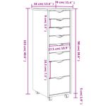 Casa si Gradina - Mobilier - Dulapuri si sifoniere - Dulapuri - Dulap rulant cu sertare „MOSS”, maro miere, lemn masiv de pin - Infinity.ro