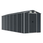 Casa si Gradina - Gradina si terasa - Casute de gradina - Sopron de gradina, antracit, 191x555x198 cm, otel galvanizat - Infinity.ro