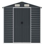 Casa si Gradina - Gradina si terasa - Casute de gradina - Sopron de gradina, antracit, 191x555x198 cm, otel galvanizat - Infinity.ro