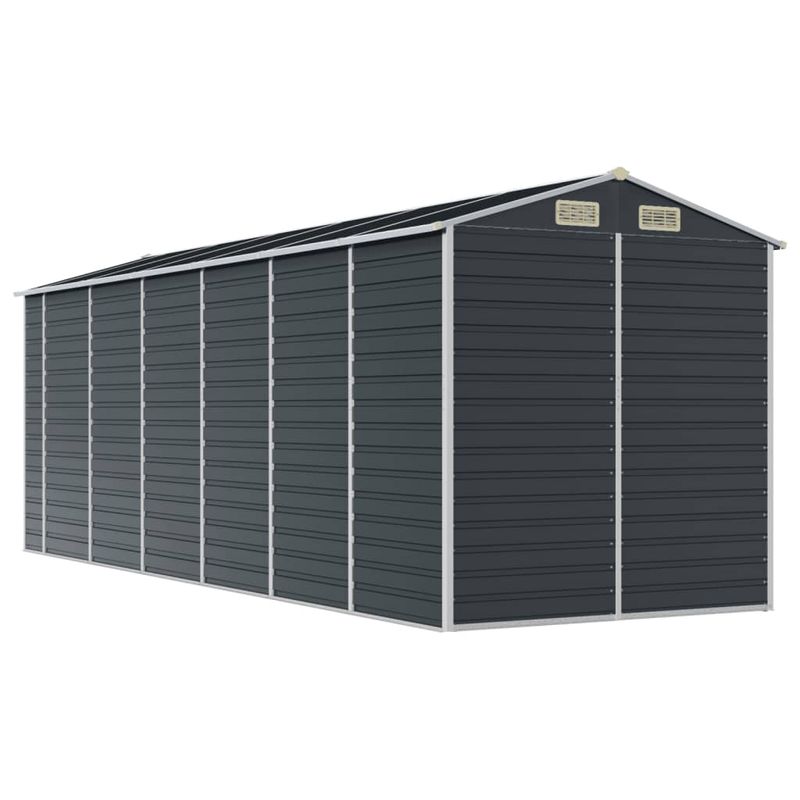 Casa si Gradina - Gradina si terasa - Casute de gradina - Sopron de gradina, antracit, 191x555x198 cm, otel galvanizat - Infinity.ro