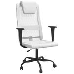 Casa si Gradina - Mobilier - Scaune si fotolii - Scaune - Scaun birou reglabil in inaltime, alb, piele artificiala/plasa - Infinity.ro