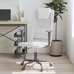 Casa si Gradina - Mobilier - Scaune si fotolii - Scaune - Scaun birou reglabil in inaltime, alb, piele artificiala/plasa - Infinity.ro