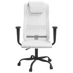 Casa si Gradina - Mobilier - Scaune si fotolii - Scaune - Scaun birou reglabil in inaltime, alb, piele artificiala/plasa - Infinity.ro