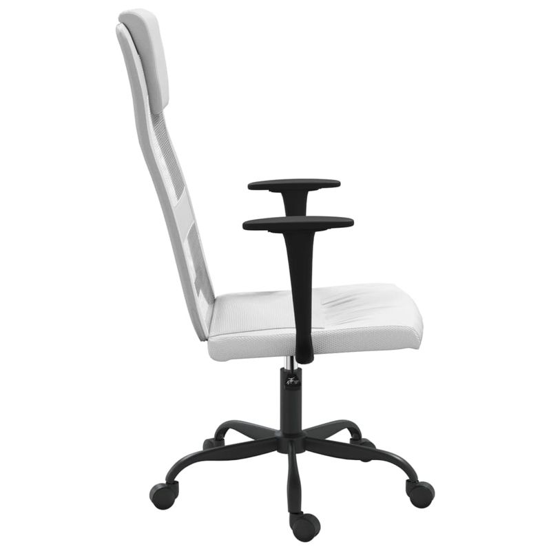 Casa si Gradina - Mobilier - Scaune si fotolii - Scaune - Scaun birou reglabil in inaltime, alb, piele artificiala/plasa - Infinity.ro