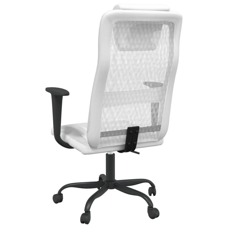 Casa si Gradina - Mobilier - Scaune si fotolii - Scaune - Scaun birou reglabil in inaltime, alb, piele artificiala/plasa - Infinity.ro