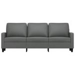 Casa si Gradina - Mobilier - Canapele si coltare - Canapele - Canapea cu 3 locuri, gri inchis, 180 cm, material textil - Infinity.ro
