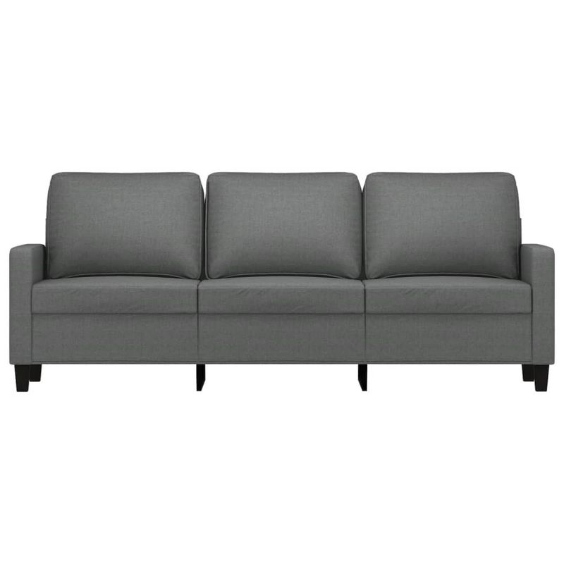 Casa si Gradina - Mobilier - Canapele si coltare - Canapele - Canapea cu 3 locuri, gri inchis, 180 cm, material textil - Infinity.ro