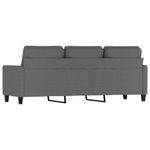 Casa si Gradina - Mobilier - Canapele si coltare - Canapele - Canapea cu 3 locuri, gri inchis, 180 cm, material textil - Infinity.ro
