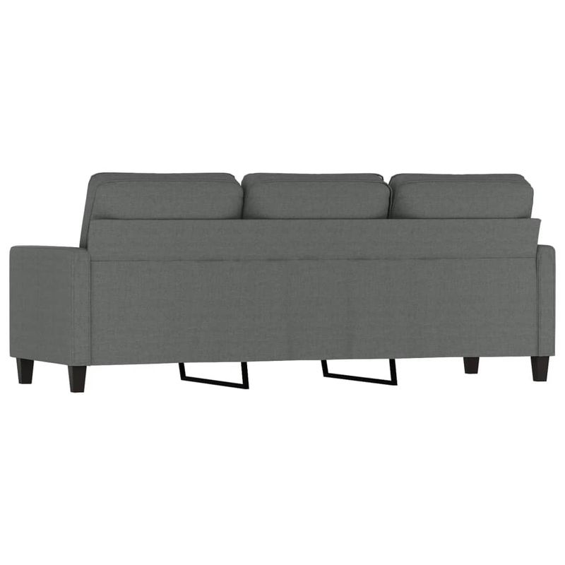 Casa si Gradina - Mobilier - Canapele si coltare - Canapele - Canapea cu 3 locuri, gri inchis, 180 cm, material textil - Infinity.ro