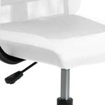 Casa si Gradina - Mobilier - Scaune si fotolii - Scaune - Scaun birou reglabil in inaltime, alb, piele artificiala/plasa - Infinity.ro