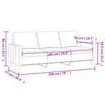 Casa si Gradina - Mobilier - Canapele si coltare - Canapele - Canapea cu 3 locuri, gri inchis, 180 cm, material textil - Infinity.ro