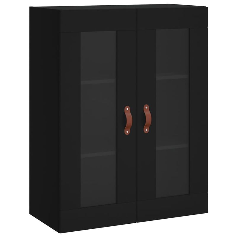 Casa si Gradina - Mobilier - Comode si corpuri - Comode - Dulapuri montate pe perete, 2 buc, negru, lemn prelucrat - Infinity.ro