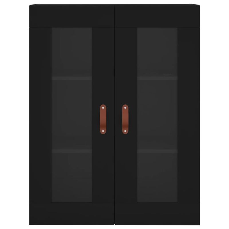 Casa si Gradina - Mobilier - Comode si corpuri - Comode - Dulapuri montate pe perete, 2 buc, negru, lemn prelucrat - Infinity.ro