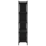 Casa si Gradina - Mobilier - Biblioteci si rafturi - Biblioteci - Biblioteca cu 5 niveluri, negru, 76x32x158 cm, lemn prelucrat - Infinity.ro