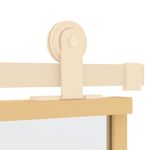 Casa si Gradina - Constructii - Usi interior, exterior si garaj - Usi garaj - Usa glisanta, auriu, 90x205 cm, sticla ESG mata si aluminiu - Infinity.ro