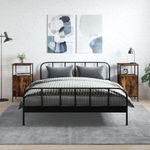 Casa si Gradina - Mobilier - Comode si corpuri - Noptiere - Noptiere, 2 buc., stejar fumuriu, 41x31x80 cm, lemn compozit - Infinity.ro