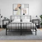 Casa si Gradina - Mobilier - Comode si corpuri - Noptiere - Noptiere, 2 buc., negru, 50x41x65 cm, lemn compozit - Infinity.ro