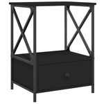 Casa si Gradina - Mobilier - Comode si corpuri - Noptiere - Noptiere, 2 buc., negru, 50x41x65 cm, lemn compozit - Infinity.ro
