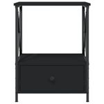 Casa si Gradina - Mobilier - Comode si corpuri - Noptiere - Noptiere, 2 buc., negru, 50x41x65 cm, lemn compozit - Infinity.ro