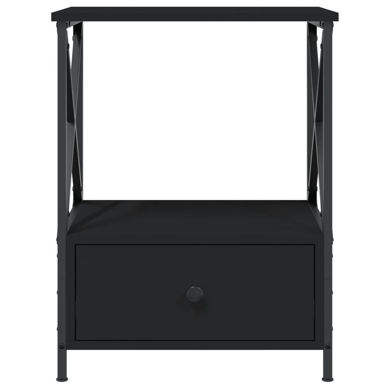 Casa si Gradina - Mobilier - Comode si corpuri - Noptiere - Noptiere, 2 buc., negru, 50x41x65 cm, lemn compozit - Infinity.ro