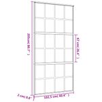 Casa si Gradina - Constructii - Usi interior, exterior si garaj - Usi garaj - Usa glisanta, auriu, 102,5x205 cm, sticla ESG mata si aluminiu - Infinity.ro