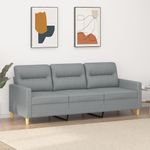 Casa si Gradina - Mobilier - Canapele si coltare - Canapele - Canapea cu 3 locuri, gri deschis, material 180CM textil - Infinity.ro