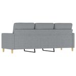 Casa si Gradina - Mobilier - Canapele si coltare - Canapele - Canapea cu 3 locuri, gri deschis, material 180CM textil - Infinity.ro